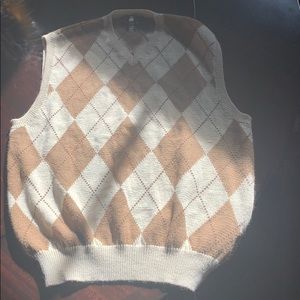 Polo Ralph Lauren Men’s Cream/Tan Sweater Vest